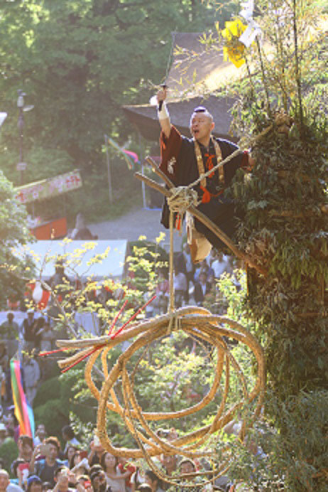 甲州市 大善寺1国宝本堂藤切り祭