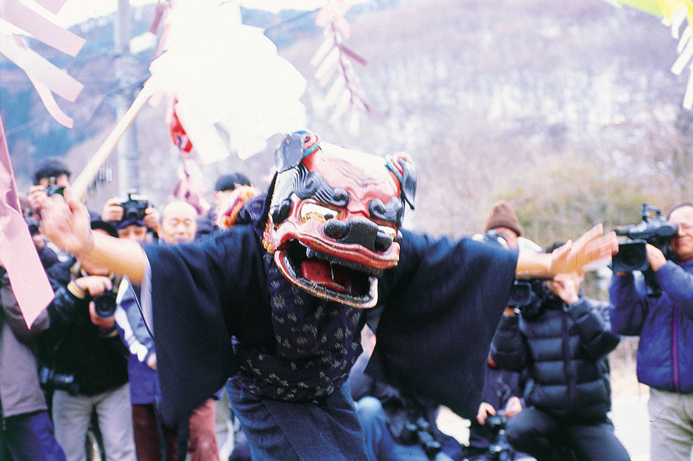 山梨市 塩平の獅子舞